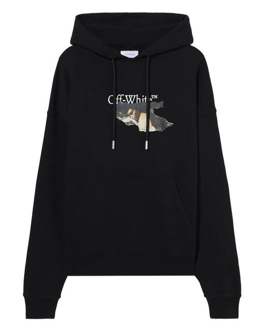 Off-White c/o Virgil Abloh Black Hooded Sweatshirt for men