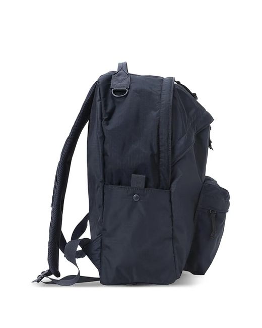 Porter-Yoshida and Co Blue Logo-Patch Backpack