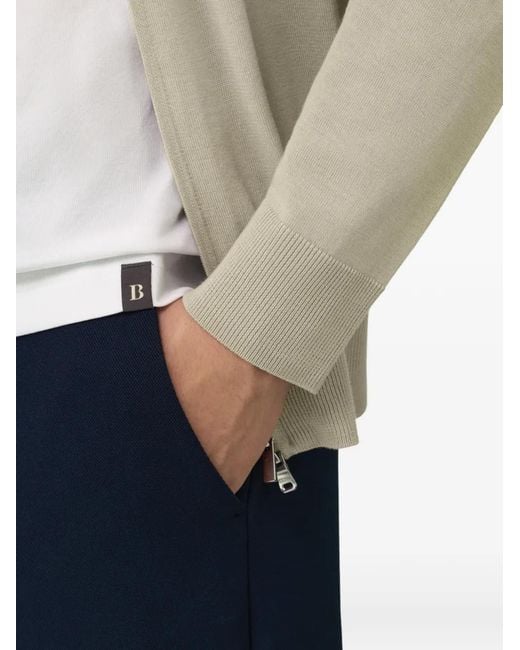 Boggi Natural Full-Zip Jumper for men