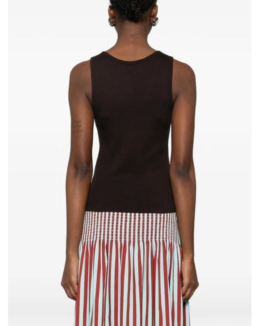 Maison Kitsuné Black Haut À Détail Appliqué