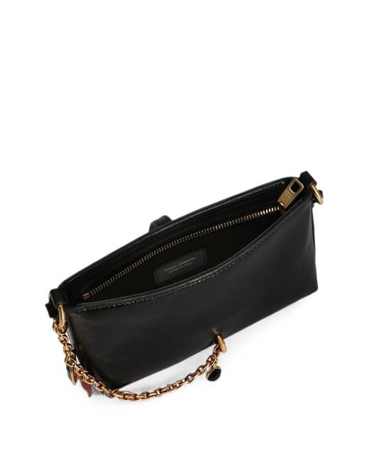 Dolce & Gabbana White Lock Shoulder Bag