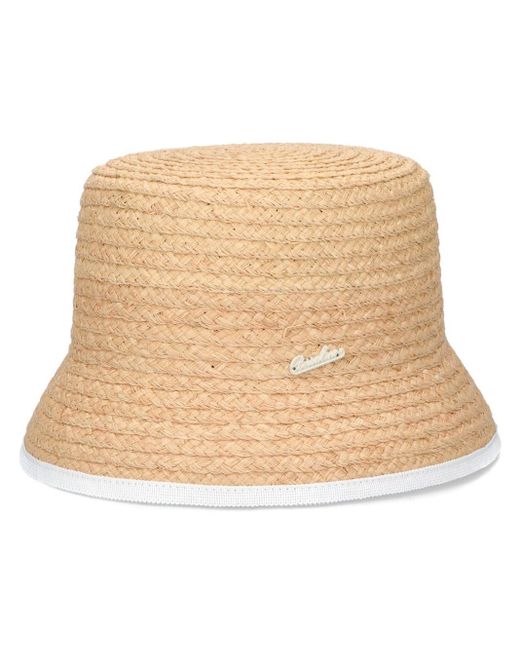 Borsalino Natural Noa Raffia Bucket Hat for men