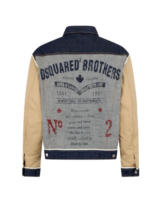 DSquared² Blue Inside Out Jean Jacket for men