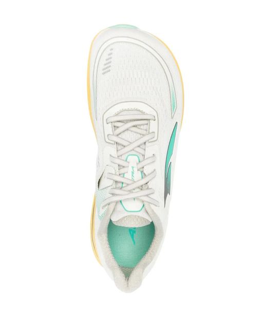 Altra Yellow Intarsia-Knit Low-Top Sneakers for men