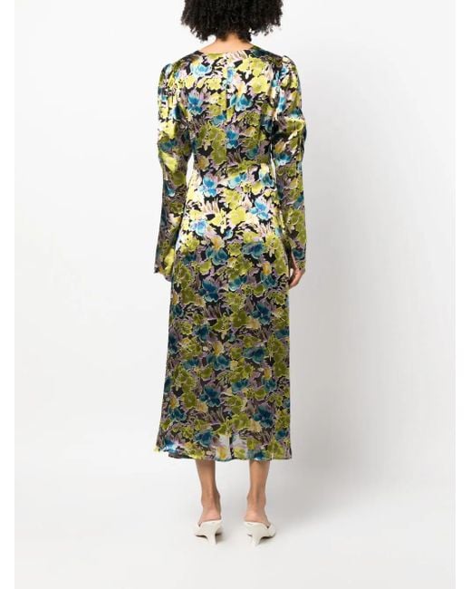 Gestuz Black Floria Long-Sleeve Long Dress
