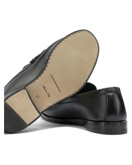 Henderson Black Penny Loafers Loafers