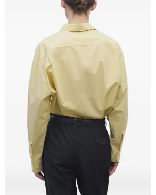 The Row White Millerina Shirt In Cotton