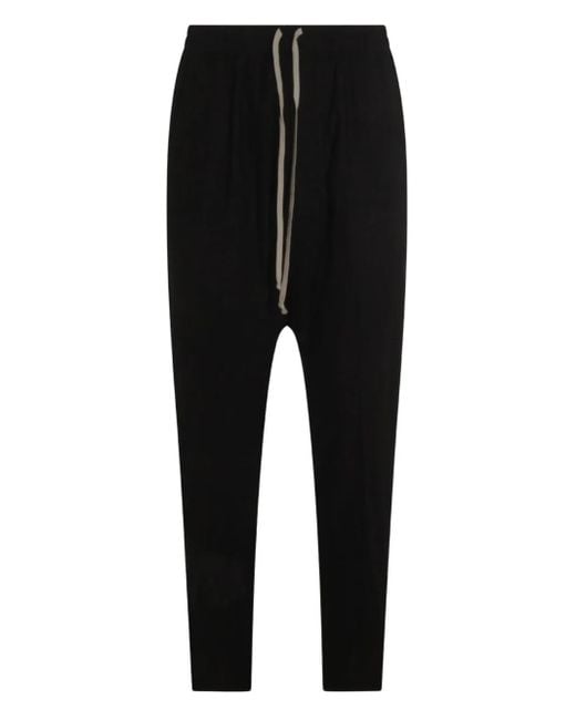 Rick Owens Black Drawstring Pant for men