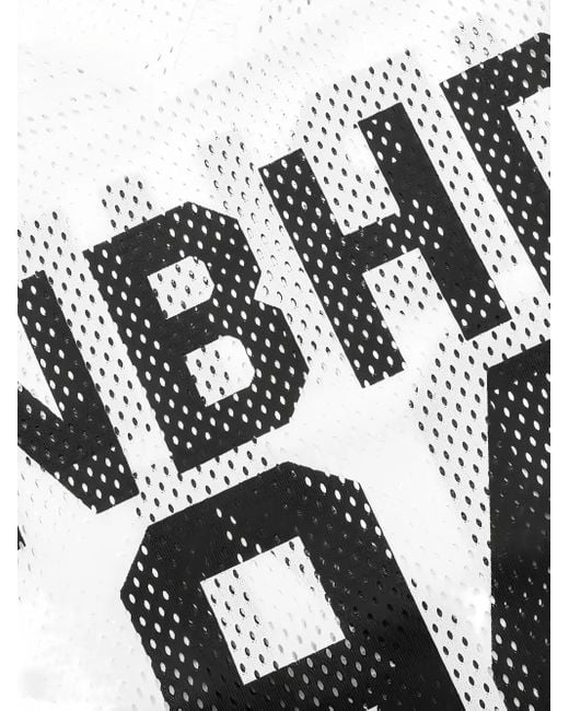 Neighborhood White V-Neck Hockey T-Shirt for men