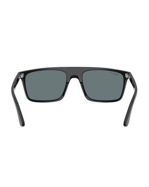 Ray-Ban Gray Square-Frame Sunglasses