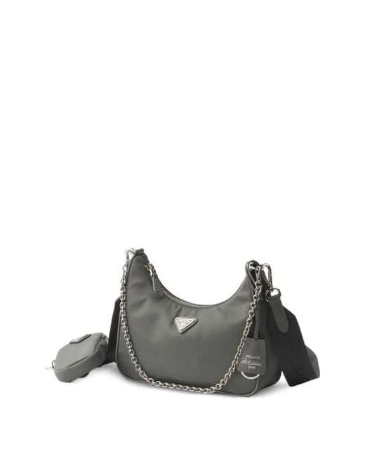 Prada Gray Re-Edition 2005 Re-Nylon Bag