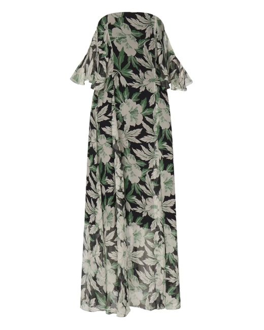 Robe Longue À Fleurs Loewe en coloris Green