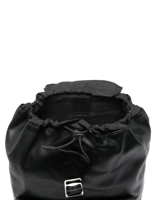 Calvin Klein Black Flap-Pocket Backpack for men