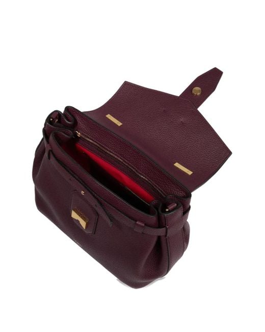 Lancel Purple Small Charlie Tote Bag