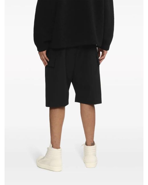 Fear Of God Black Wool-Cotton Blend Cargo Shorts for men