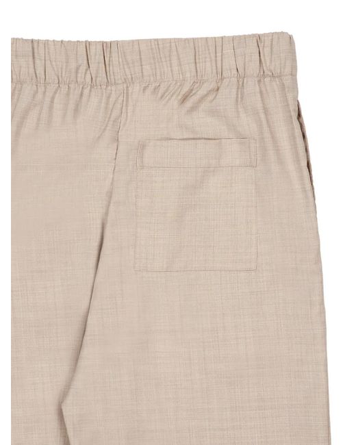 Frescobol Carioca Natural Luan Tropical Wool Trousers for men