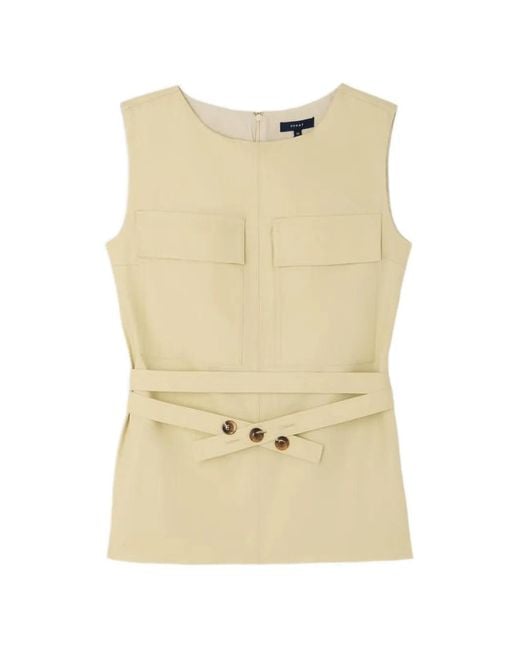 Soeur Natural Isra Belted Top