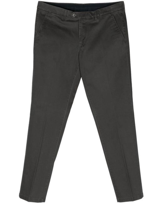 Corneliani Gray Mid-rise Cotton Chino Trousers for men