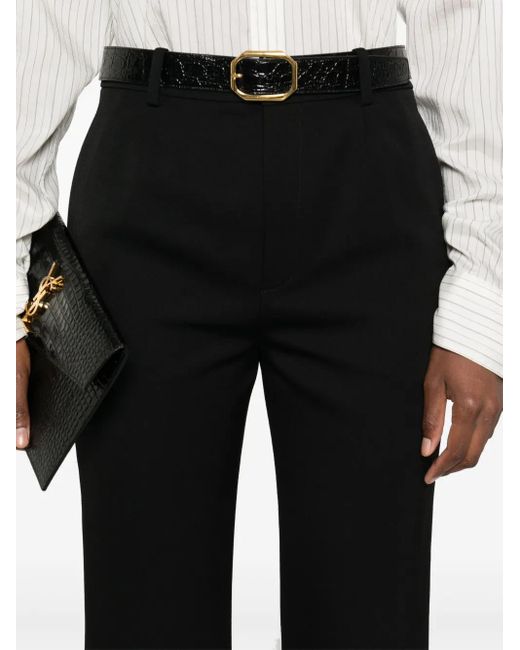 Saint Laurent Black Flared Trousers