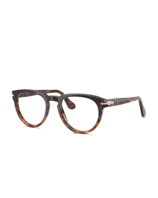Persol Natural Round-Frame Glasses