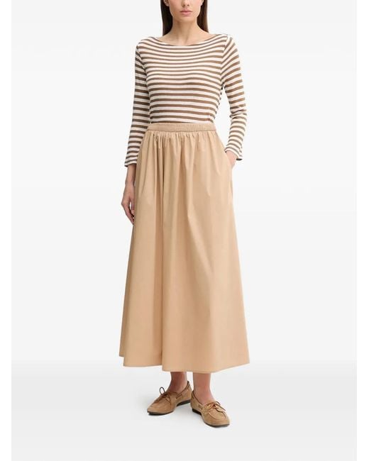 Ouí Natural Elasticated Maxi Skirt