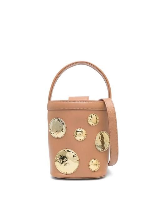 WAIWAI RIO Metallic Fairuz Embellished Tote Bag