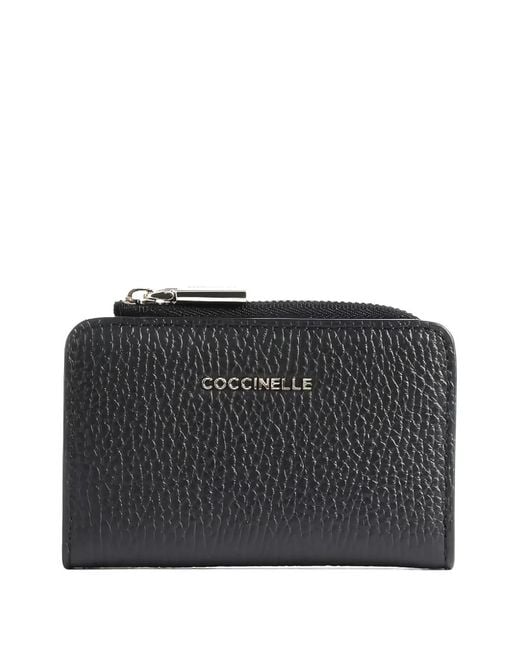 Coccinelle Black Zip-Around Leather Wallet