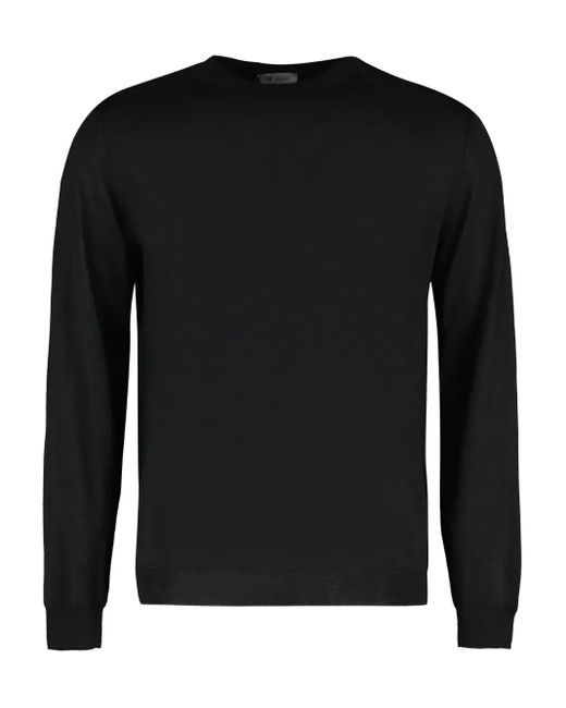 メンズ THE (Alphabet) クルーネック セーター Black