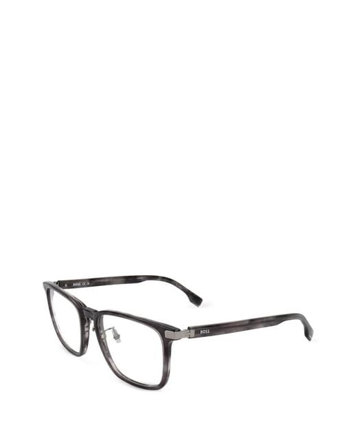Boss Brille Mit Eckigem Gestell in White für Herren