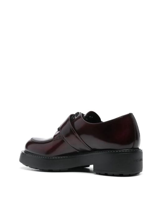 Prada Black Buckle-Detailed Brogue
