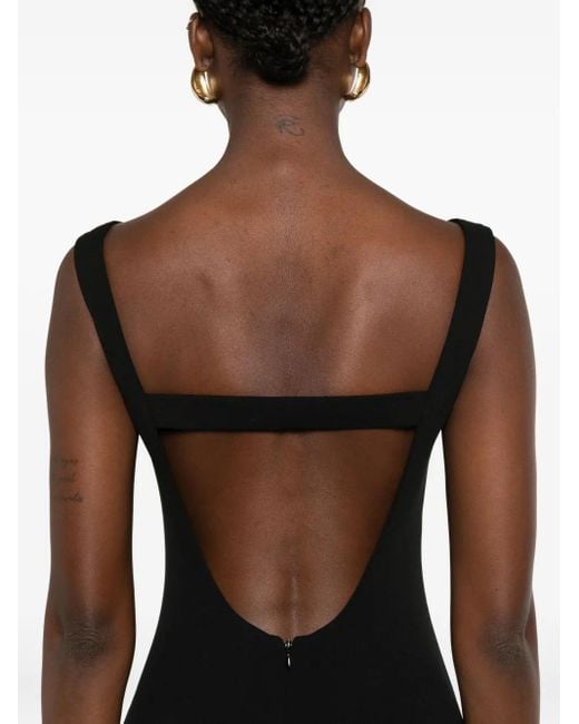 Solace London Black Imogen Long Dress