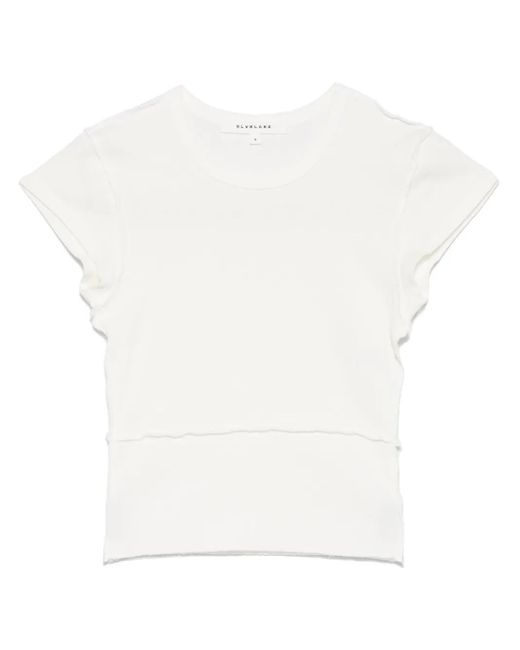 SLVRLAKE Denim インサイドアウト Tシャツ White