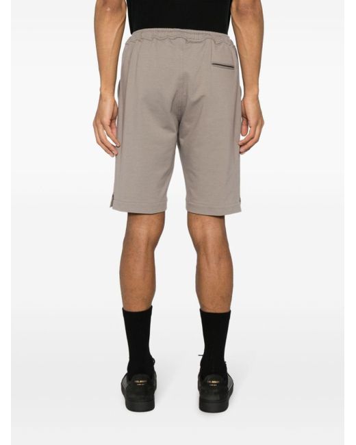 Pantalones cortos de chándal de talle medio Kiton de hombre de color Natural