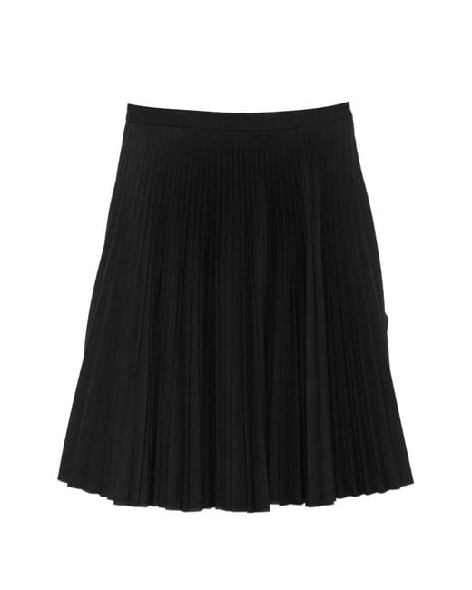 JULIE KEGELS Black Shirley Pleated-Design Midi Skirt