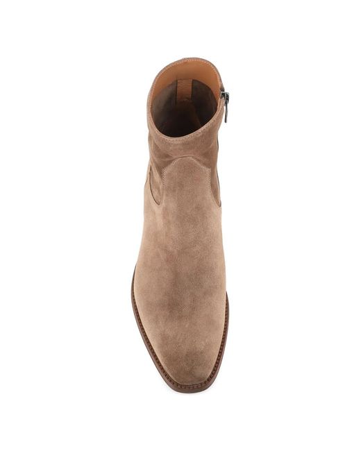 Alberto Fasciani Brown Jason Suede Ankle Boots for men