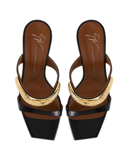 Giuseppe Zanotti Gz-ania 90mm レザーサンダル Metallic
