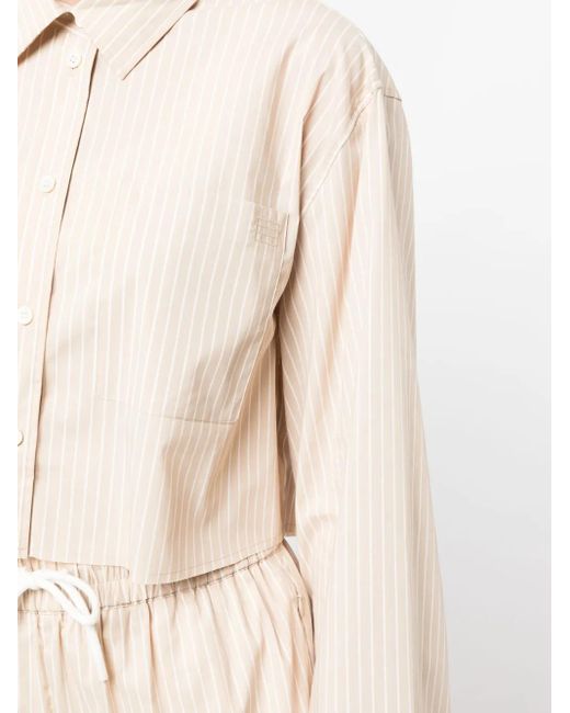 FRAME Natural Classic-Collar Long-Sleeve Shirt
