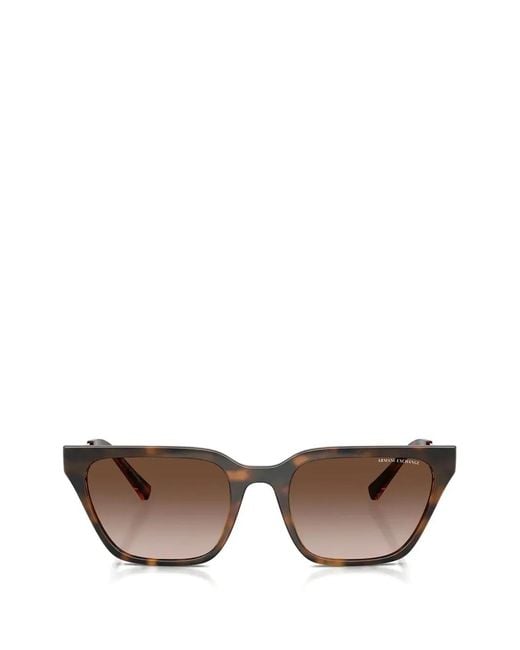 ARMANI EXCHANGE Brown Tortoiseshell-Effect Sunglasses