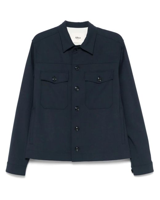 Altea Blue Mitchell Overshirt for men
