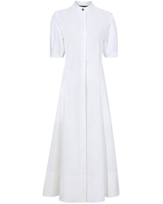 Proenza Schouler Popeline Maxi-jurk in het White