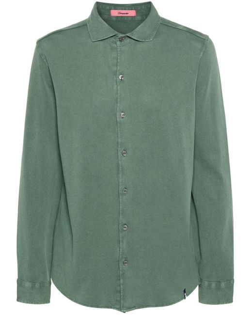 Drumohr Green Piqué Polo Shirt for men