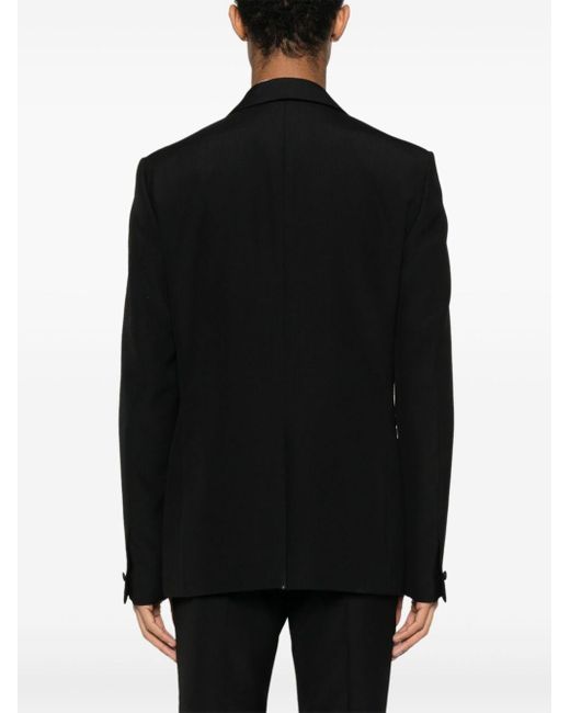 メンズ Givenchy ピークドラペル シングルジャケット Black