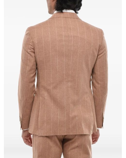 Corneliani Natural Pinstripe Single-Breasted Suit for men