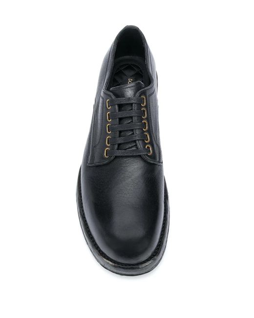 Dolce & Gabbana Gray Horsehide Derby Shoes for men