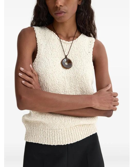 Rohe Natural Textured Sleeveless Top