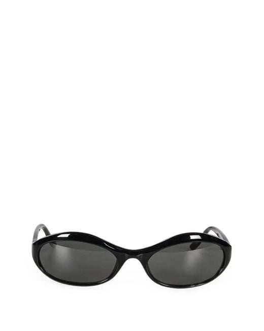 Magda Butrym Black Oval-Frame Sunglasses