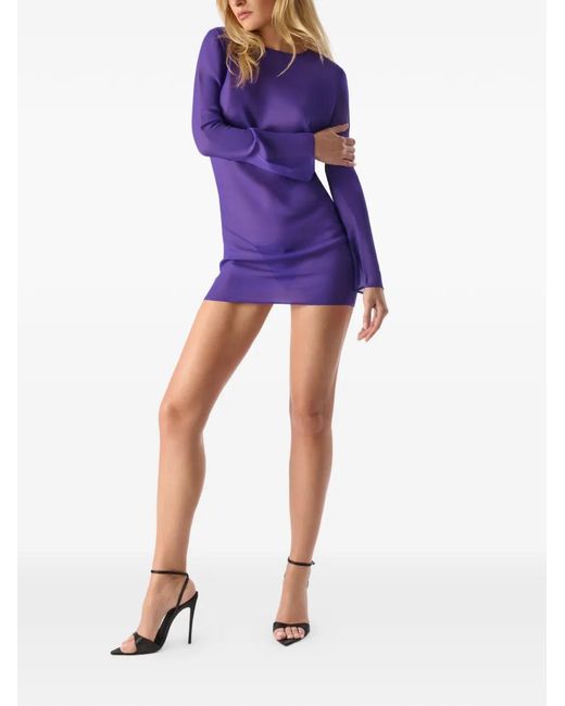 Maison Close Purple Fever Mini Dress