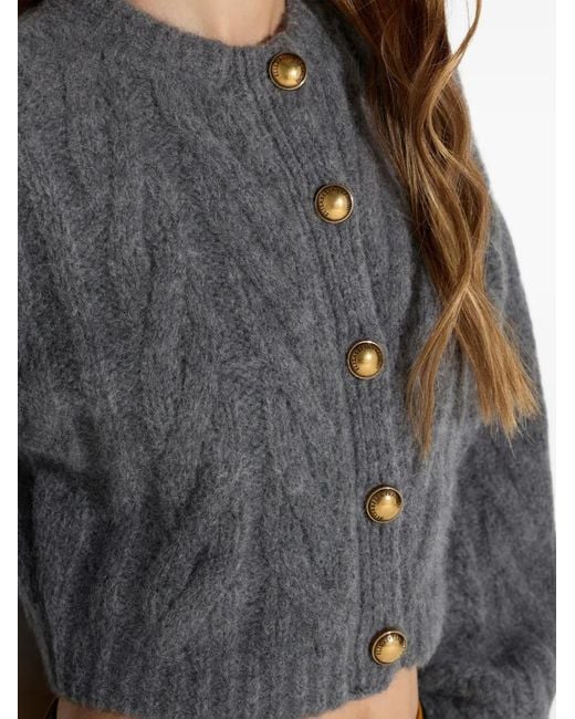 Elisabetta Franchi Gray Cardigan