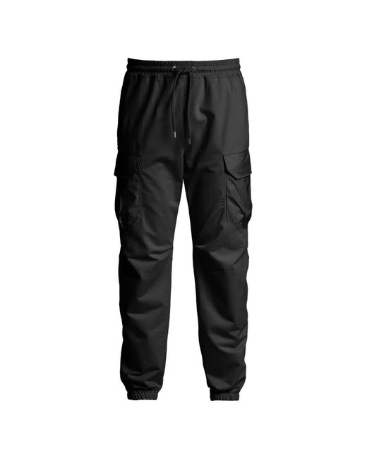 Parajumpers Black Drawstring Pocket Trousers for men