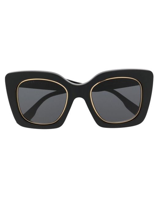Gucci GG1151S Cat-eye Sunglasses in Black | Lyst